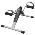 Pedal Exercise Bike with LCD Display Monitor - Black Silver