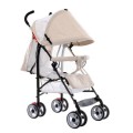 Baby Stroller Pram with Multi-position Reclining Backrest - RED