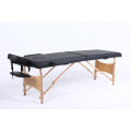 Hazlo Premium Portable Massage Table Bed 2 section (Wooden) - Black (Please read)