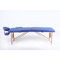 Hazlo Premium Portable Massage Table Bed 2 section (Wooden) - Blue (Second hand)