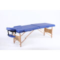 Hazlo Premium Portable Massage Table Bed 2 section (Wooden) - Blue