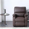 Hazlo Faux Leather Recliner Couch Sofa Chair With 2 Cup Holders - BLAVK