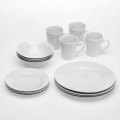 Businerg 16 Piece Porcelain Dinner Set -  White