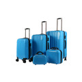 Hazlo 5 Piece ABS+PC Hard Luggage Bag Set with Trolley - Blue (Please read)