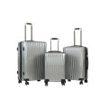 Hazlo 3 Piece ABS+PC Hard Luggage Trolley Bag Set - Grey (Second hand)
