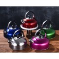 Stainless Steel Whistling Tea Kettle 2,8l - Red
