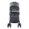Baneen Baby Stroller Pram with Lift Up Foot Rest and Reversible handle - Grey Black (RTS-0195)