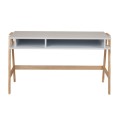 Hazlo Modern Wooden Multipurpose Office Desk Table Workstation with Storage Slots (Please read)