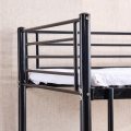 Hazlo Roma Single over Metal Bunk Bed with Ladder - Black