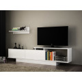 Hazlo Asos Tv Unit Plasma Stand Display Shelves Bookcase White and walnut secondhand