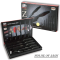 MILLERHAUS 6 PIECE KNIFE SET / INCLUDES A PEELER / MARBLE COATED / 299 - R5000+ / GERMAN DESIGN