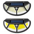 122 SMD LED SOLAR WALL LIGHT  3 SETTINGS  IP65 WATERPROOF  EXTREMELY BRIGHT