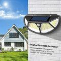 122 SMD LED SOLAR WALL LIGHT  3 SETTINGS  IP65 WATERPROOF  EXTREMELY BRIGHT