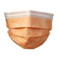 ORANGE DISPOSABLE FACE MASKS