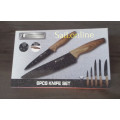 Professional 6 Pcs Knife set Stainless steel blades with Non-stick coating