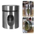 New Luxury Stainless Steel Glass Canister