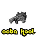 FIGURE WEAPONS / SPACE HAND GUN / BLACK / OobaKool Minifigure Accessories