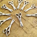 CLEARANCE SALE | 10 X Scissors Metal Pendants Charms