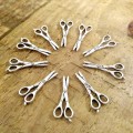 CLEARANCE SALE | 10 X Scissors Metal Pendants Charms
