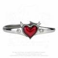 Alchemy Gothic ULFA6 Devil Heart bracelet (Size: Large)