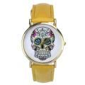 Sugar Skull Watch - Yellow