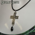 Cross PU Leather Necklace