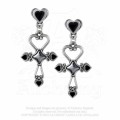 Last Chance! Alchemy Gothic E354 Amourankh Stud Earrings (pair)