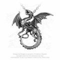 Alchemy Gothic P323 The Whitby Wyrm pewter pendant necklace