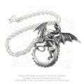 Alchemy Gothic P323 The Whitby Wyrm pewter pendant necklace