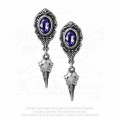 Last Chance! Alchemy Gothic E380 My Soul From The Shadow Stud Earrings (pair)