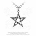 Alchemy Gothic P58 Pentagram pendant necklace -- Fine English Pewter
