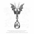 Alchemy Gothic P600 La Nuit pewter Swarovski pendant necklace