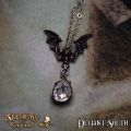 Alchemy Gothic P600 La Nuit pewter Swarovski pendant necklace