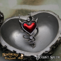 NEW - IN STOCK - Alchemy Gothic ULFP20 Devil Heart Necklace