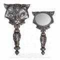 Alchemy Gothic V64 Sacred Cat Hand Mirror (Resin)