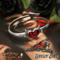 Alchemy Gothic ULFA6 Devil Heart bracelet (Size: Small)