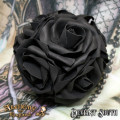 Alchemy Gothic ROSE6 Black Rose Decorative Hanging Ball