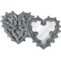 Alchemy Gothic V38 Gothic Heart Compact Mirror (Resin Compact Mirror)