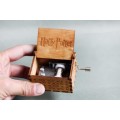 Harry Potter Hand Crank Wood Theme Music Box - Brown