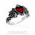 NEW - IN STOCK - Alchemy Gothic AG-R134 Betrothal ring - UK Size T / US Size 9.5