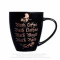 Alchemy Gothic ALMUG12 Black Coffee, Black Clothes... Ceramic Mug