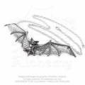 Alchemy Gothic P121 Gothic Bat pendant necklace -- Fine English Pewter