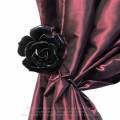 Alchemy Gothic SCR1 Black Rose Hanger / Tie Back (single)