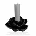 Alchemy Gothic SCR2 Black Rose Candle Holder - taper (candle not included)