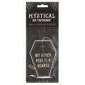 `My Other Ride Is A Hearse` Mystical Coffin Vanilla Scented Air Freshener