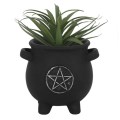 Pentagram Cauldron Planter Pot (plant not included)