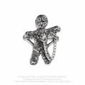 Alchemy Gothic AG-R236 Voodoo Doll ring - Size: W (UK) | 11 (US)