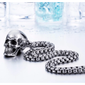 Stainless Steel Skull Pendant with 60cm Stainless Steel Chain