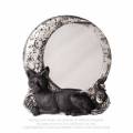 Alchemy Gothic V95 Night Cat Mirror resin ornament