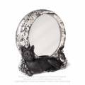Alchemy Gothic V95 Night Cat Mirror resin ornament